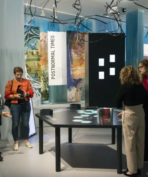 Spectators look on at Antwerp PNT Exhibition