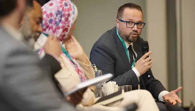 Mirza Sarajkic responds to the moderator's question
