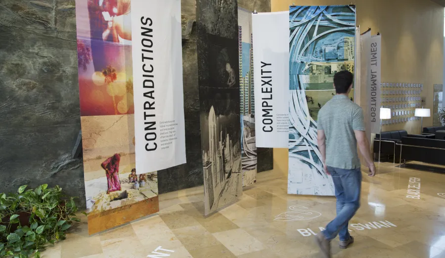 A Spectator of the PNT Exhibition in Barcelona